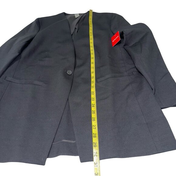 Spanx Perfect Collarless Blazer Classic Black Sz Lg NWT. - Picture 8 of 14